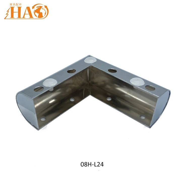 L Shape Steel Furniture Leg Metal Chrome Legs For Sofa Cupboard Bedstand