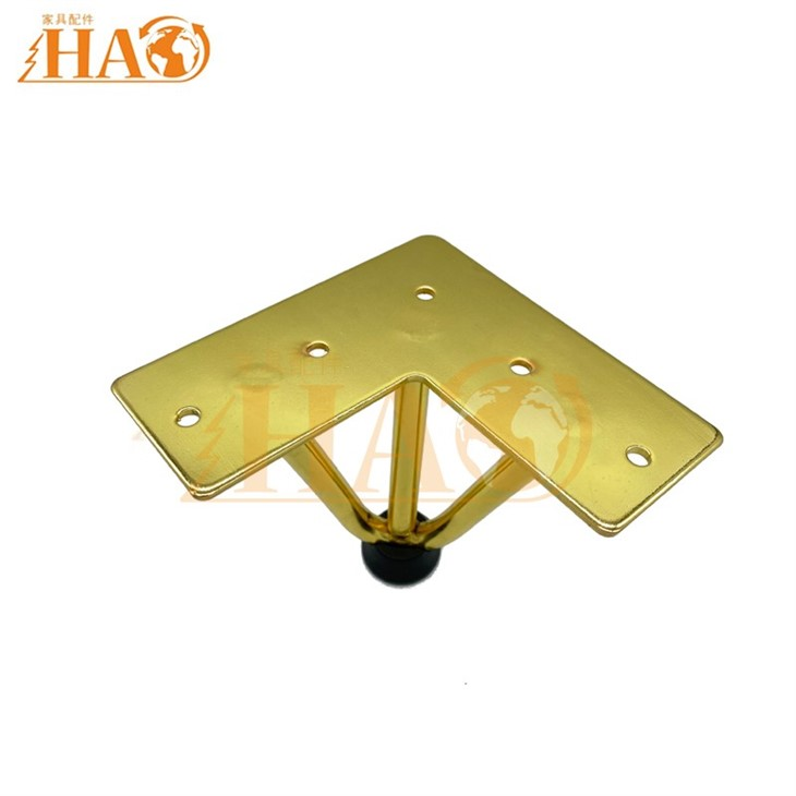 Sofa Fittings Steel Hairpin Legs With Gold Color H100mm